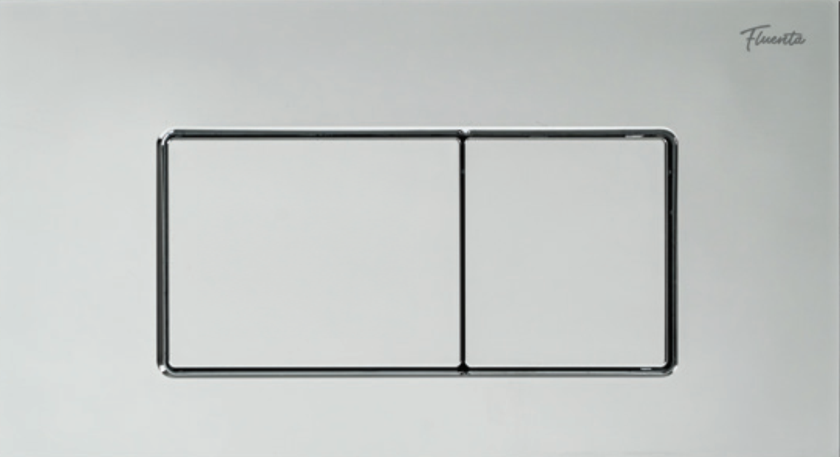 Клавіша інсталяції Peštan FLUENTA BLOCK BRUSHED CHROME FLUSH.PLATE