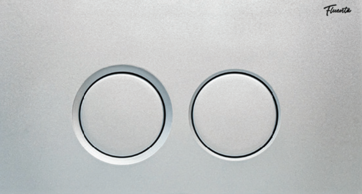 Клавіша інсталяції Peštan FLUENTA RING MATTE CHROME FLUSHSHING PLATE