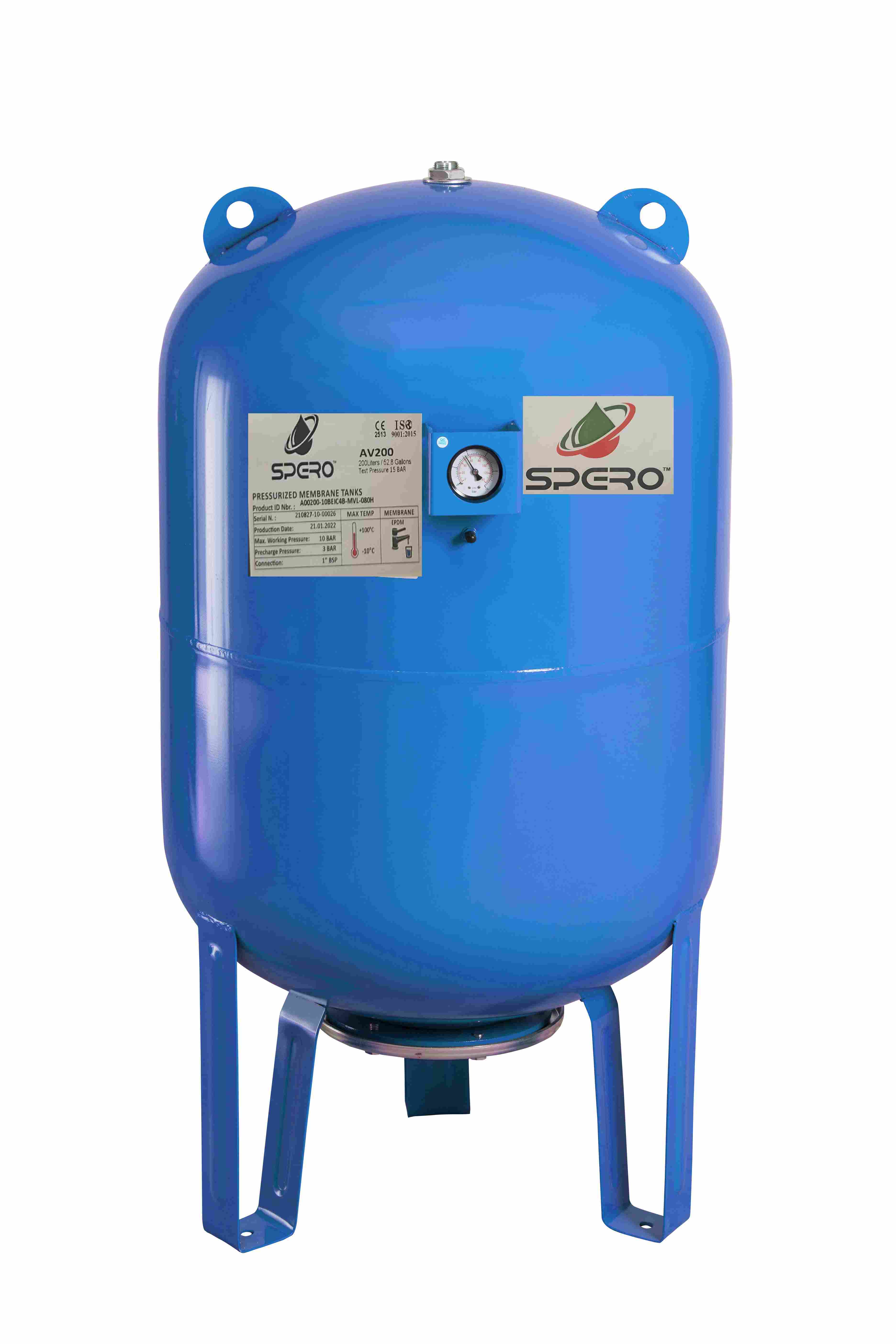 Гідроакумулятор SPERO/AV 200 VT (прохідний)