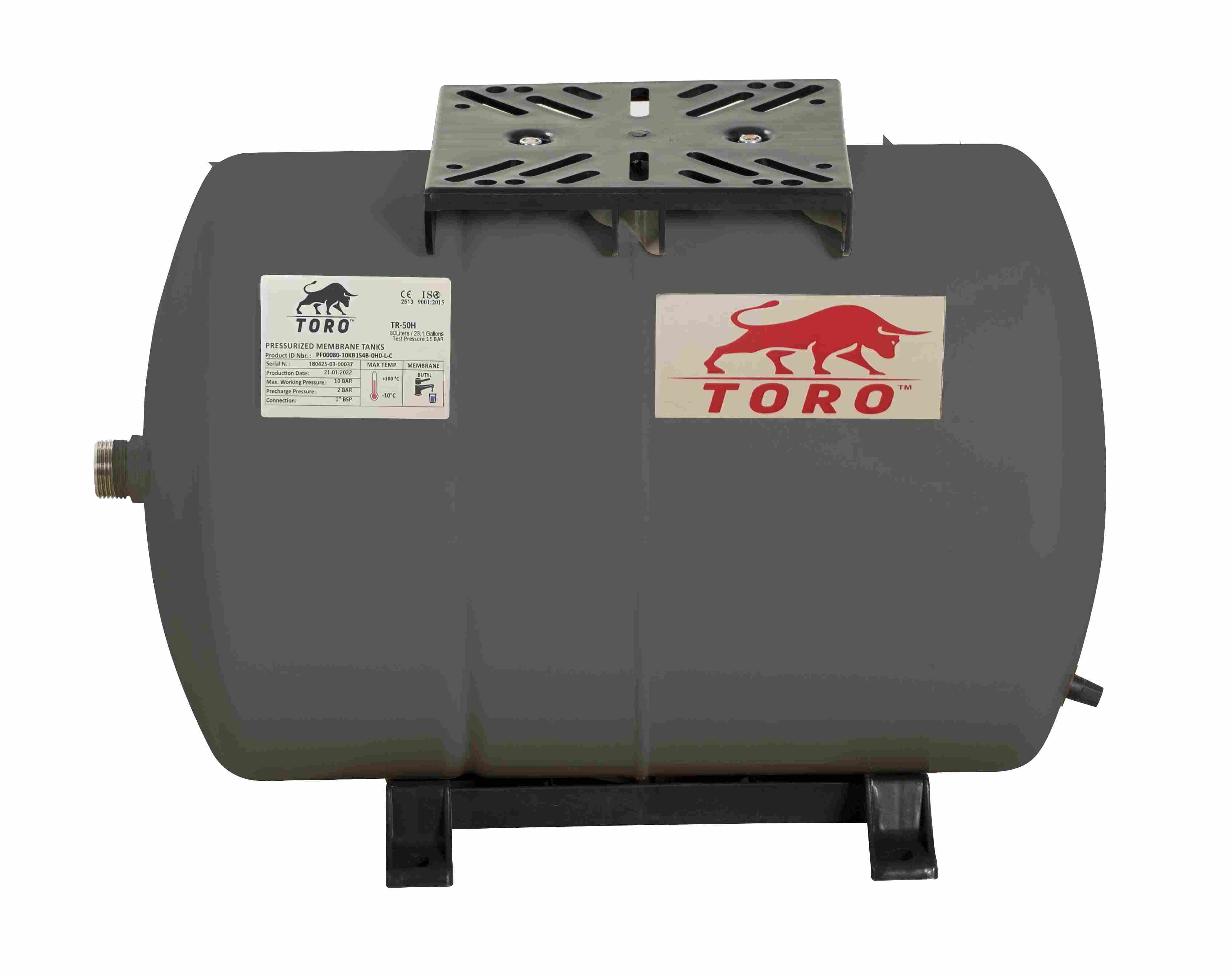 Гідроакумулятор TORO/TR 50 Н (незмінна мембрана)