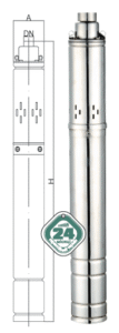 Глибинний насос Euroaqua 3 QGD 0.8 - 30 - 0,28 kw