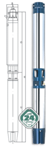 Глибинний насос Euroaqua 6 SR 18 /18 15 kw