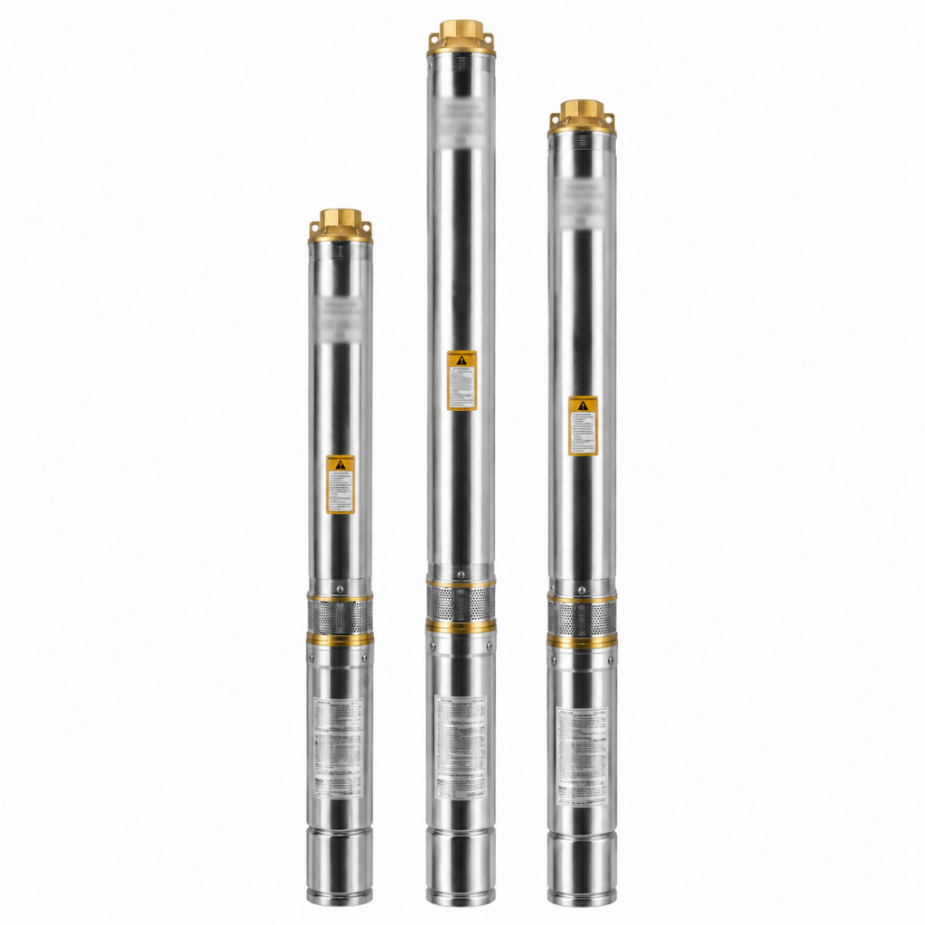 Глибинний насос Euroaqua 75 QJD 130 - 0,75 kw (контрольбокс + 10м. кабеля)